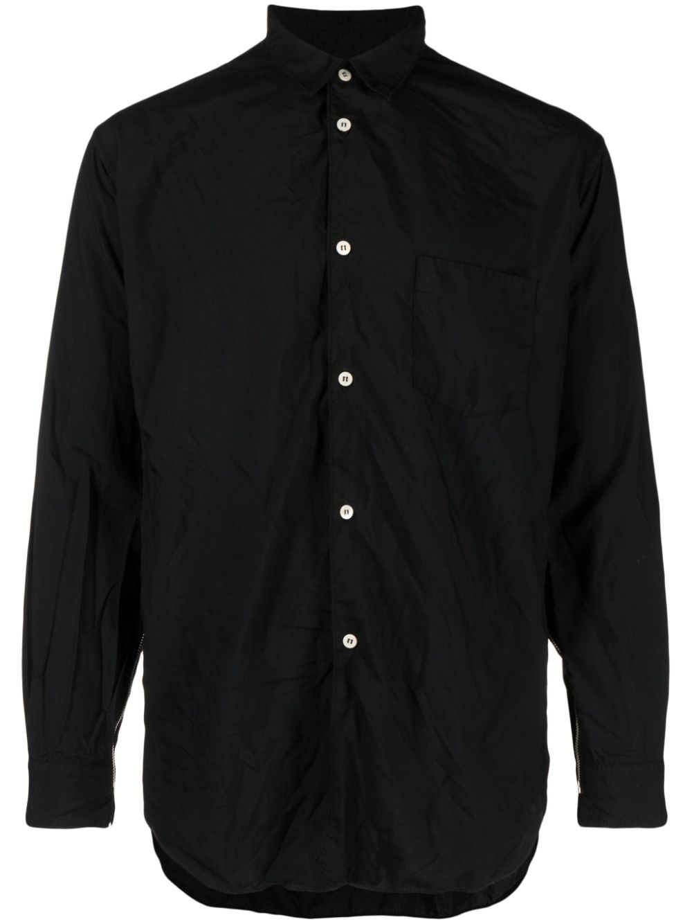 Comme Des Garçons Shirt zip-embellished long-sleeve shirt - Black von Comme Des Garçons Shirt