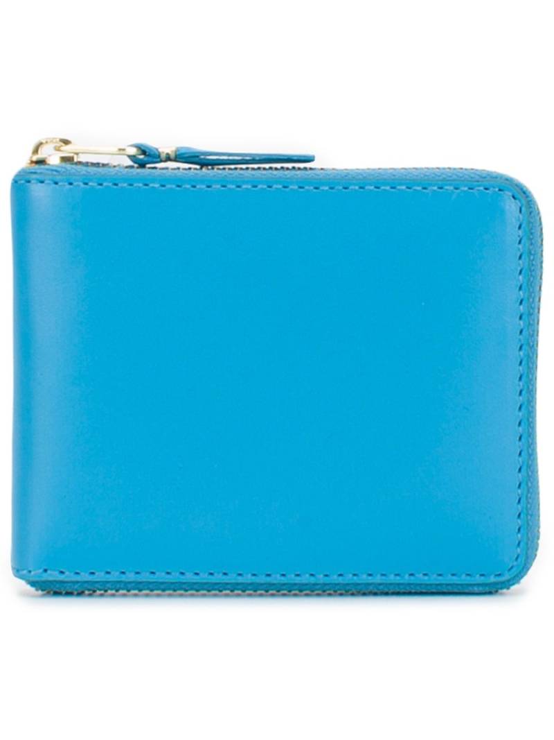 Comme Des Garçons Wallet zip-around leather wallet - Blue von Comme Des Garçons Wallet