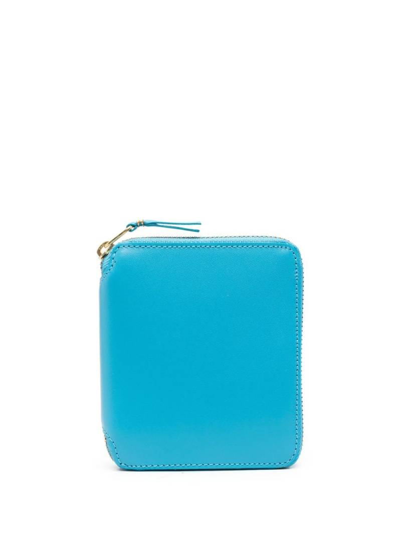 Comme Des Garçons Wallet Colour zip-fastening leather wallet - Blue von Comme Des Garçons Wallet