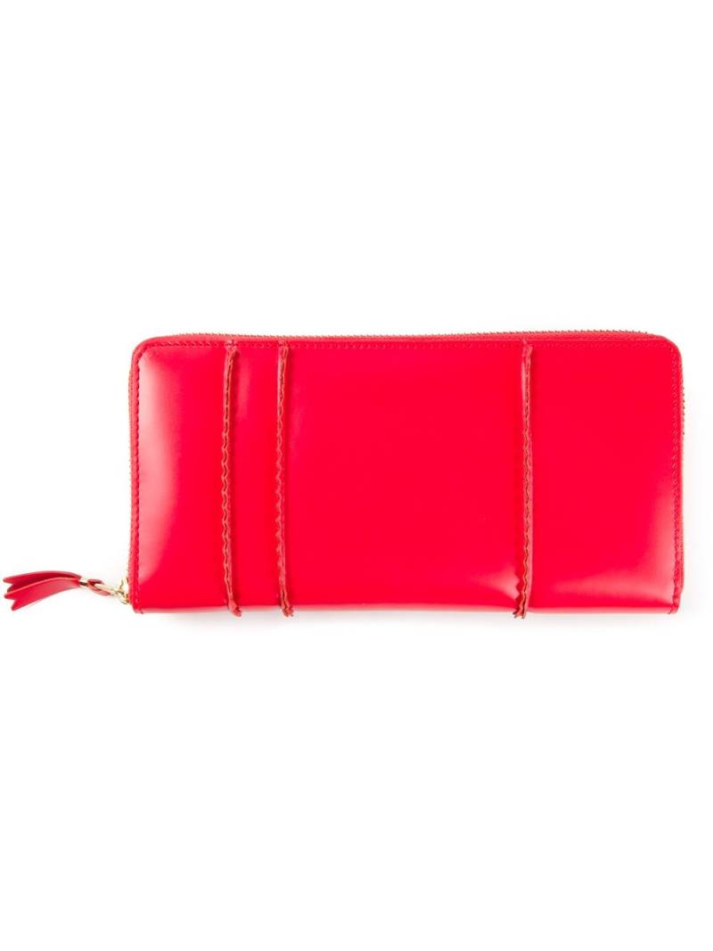 Comme Des Garçons Wallet 'Raised Spike' continental wallet - Red von Comme Des Garçons Wallet