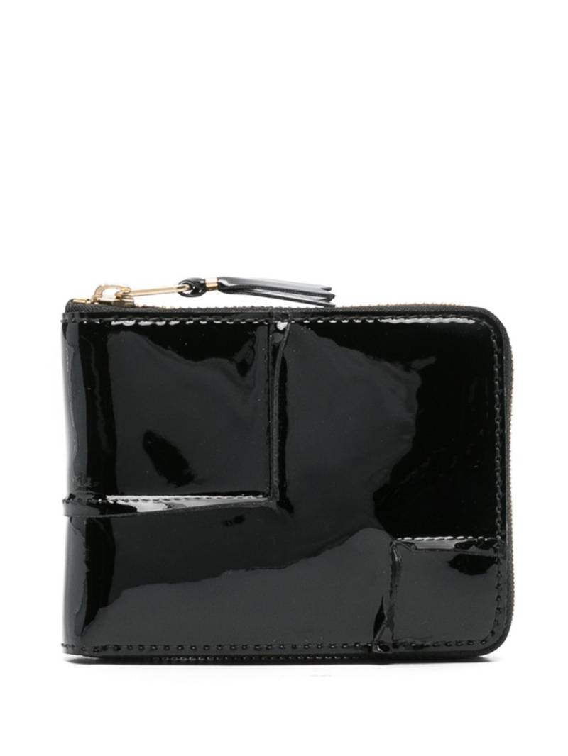 Comme Des Garçons Wallet Reversed Hem leather wallet - Black von Comme Des Garçons Wallet