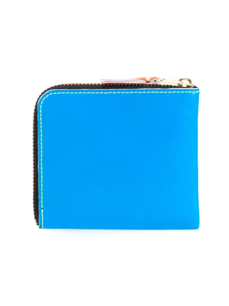 Comme Des Garçons Wallet Super Fluo leather wallet - Blue von Comme Des Garçons Wallet