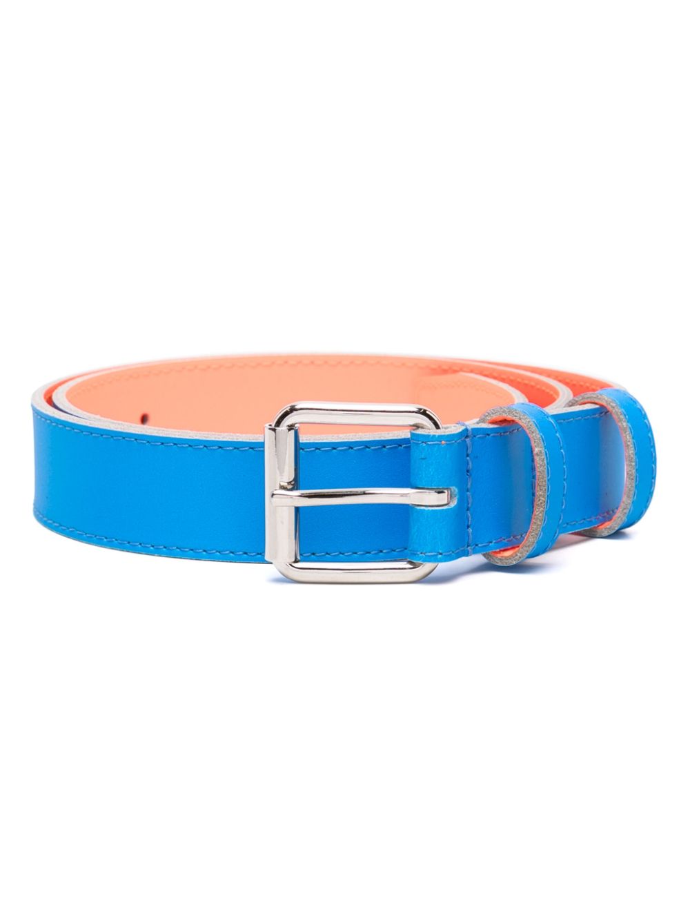 Comme Des Garçons Wallet Super Fluo leather belt - Blue von Comme Des Garçons Wallet