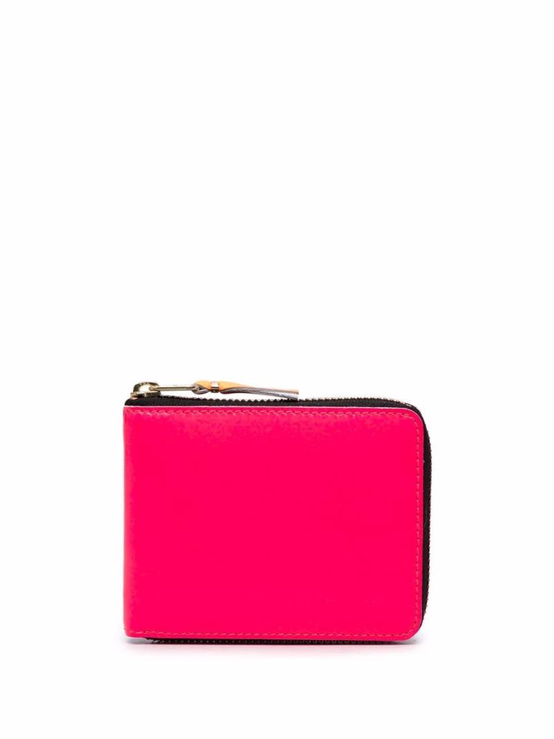 Comme Des Garçons Wallet colour-block leather wallet - Pink von Comme Des Garçons Wallet