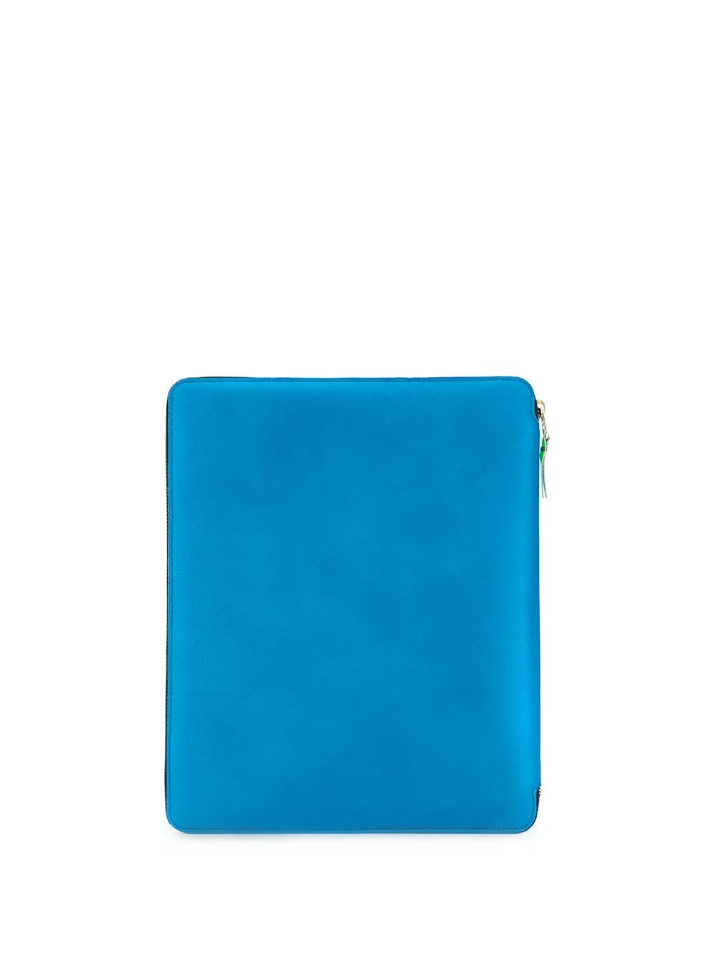 Comme Des Garçons Wallet colour-block leather laptop case - Blue von Comme Des Garçons Wallet