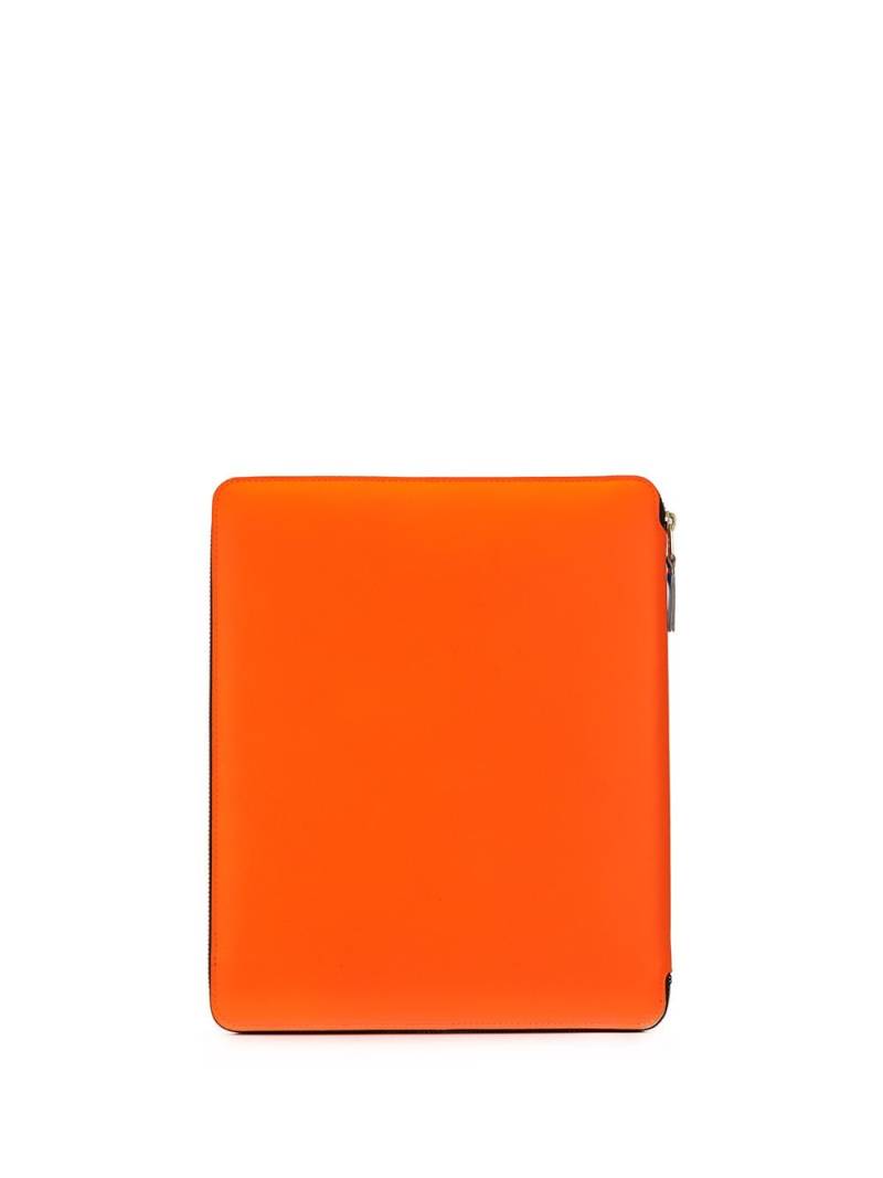 Comme Des Garçons Wallet colour-block leather laptop case - Red von Comme Des Garçons Wallet