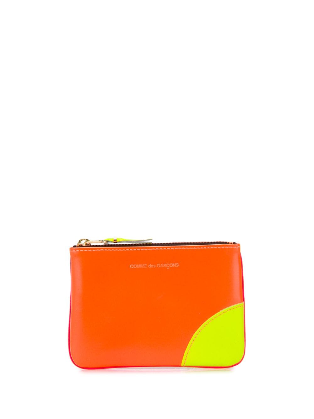 Comme Des Garçons Wallet colour-block leather wallet - Orange von Comme Des Garçons Wallet