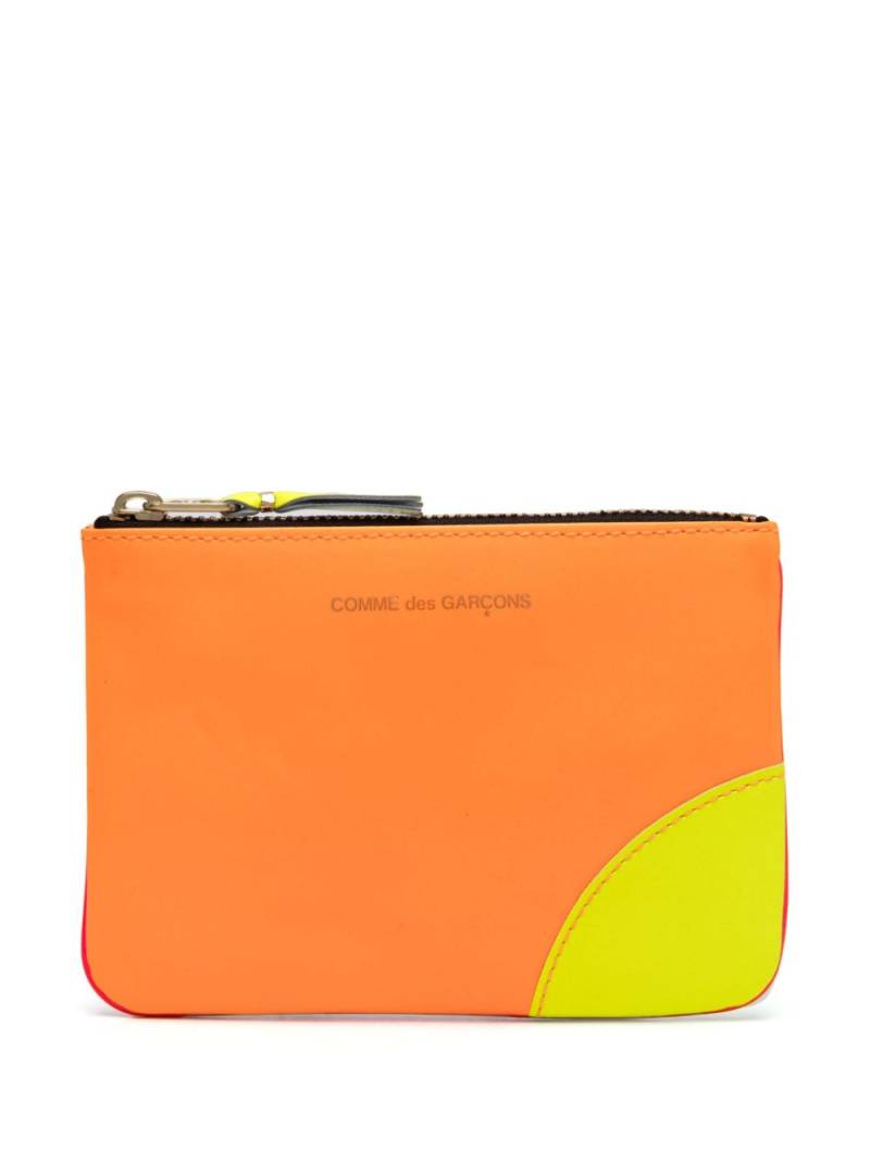 Comme Des Garçons Wallet colourblock wallet - Orange von Comme Des Garçons Wallet