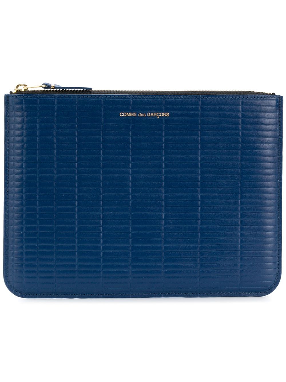 Comme Des Garçons Wallet embossed clutch bag - Blue von Comme Des Garçons Wallet