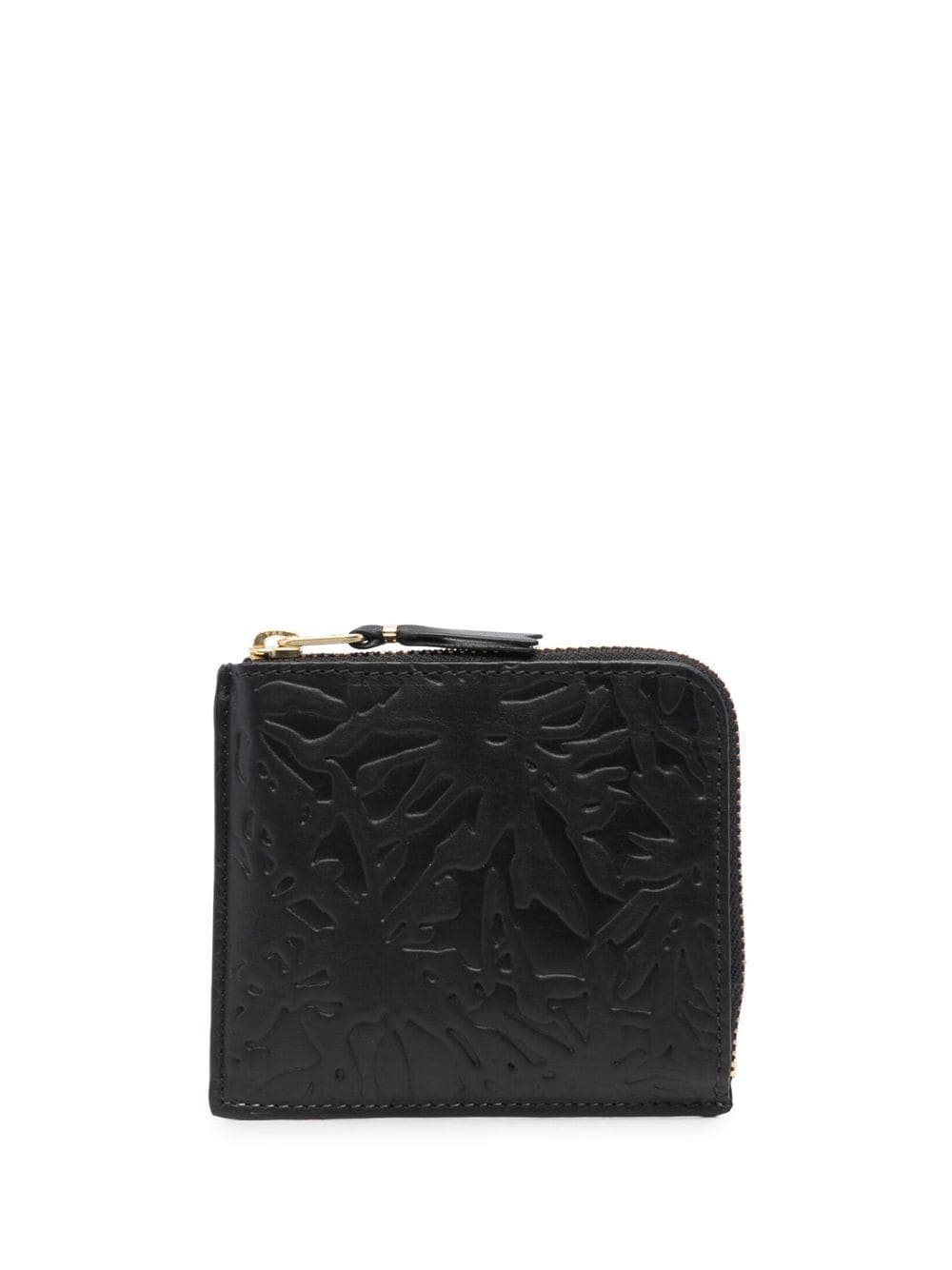 Comme Des Garçons Wallet embossed pattern wallet - Black von Comme Des Garçons Wallet