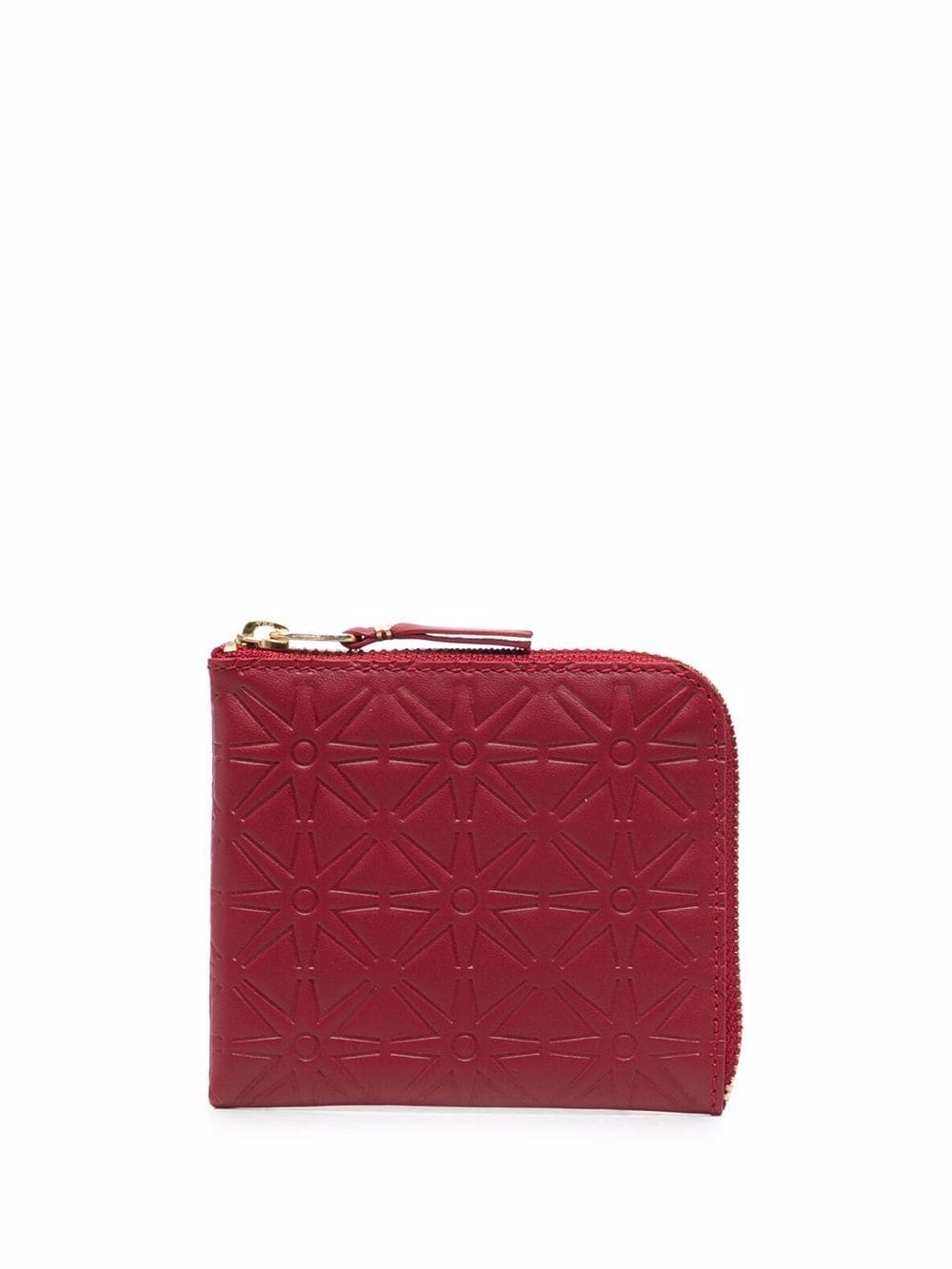 Comme Des Garçons Wallet embossed zipped wallet - Red von Comme Des Garçons Wallet