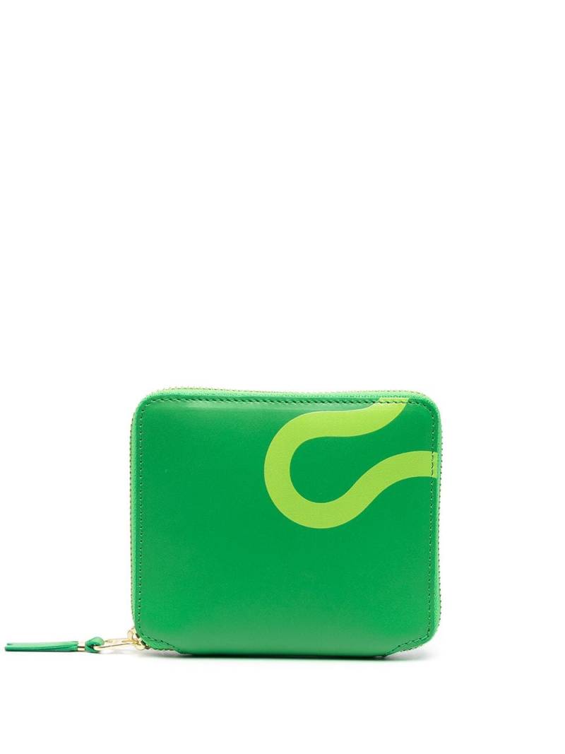 Comme Des Garçons Wallet geometric print wallet - Green von Comme Des Garçons Wallet