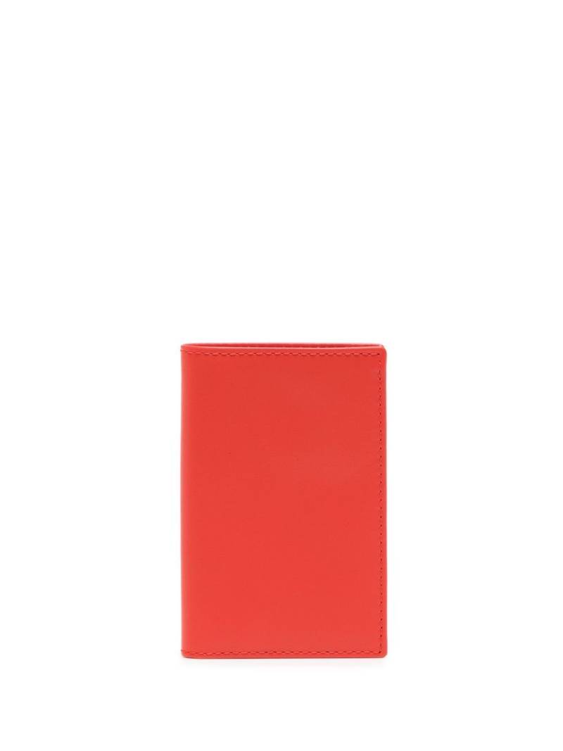 Comme Des Garçons Wallet grained leather wallet - Red von Comme Des Garçons Wallet