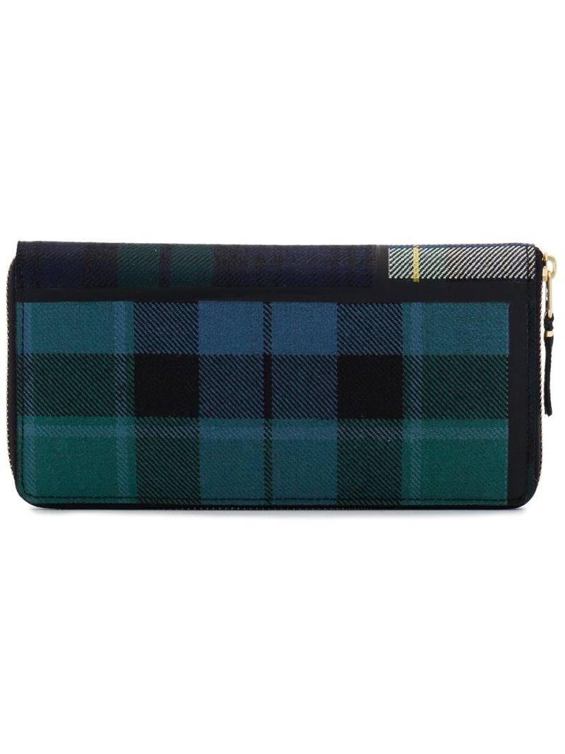 Comme Des Garçons Wallet tartan-print wool wallet - Green von Comme Des Garçons Wallet