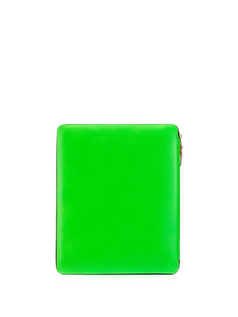 Comme Des Garçons Wallet leather laptop case - Green von Comme Des Garçons Wallet