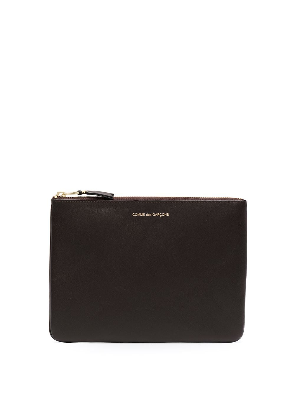 Comme Des Garçons Wallet leather zip pouch - Black von Comme Des Garçons Wallet