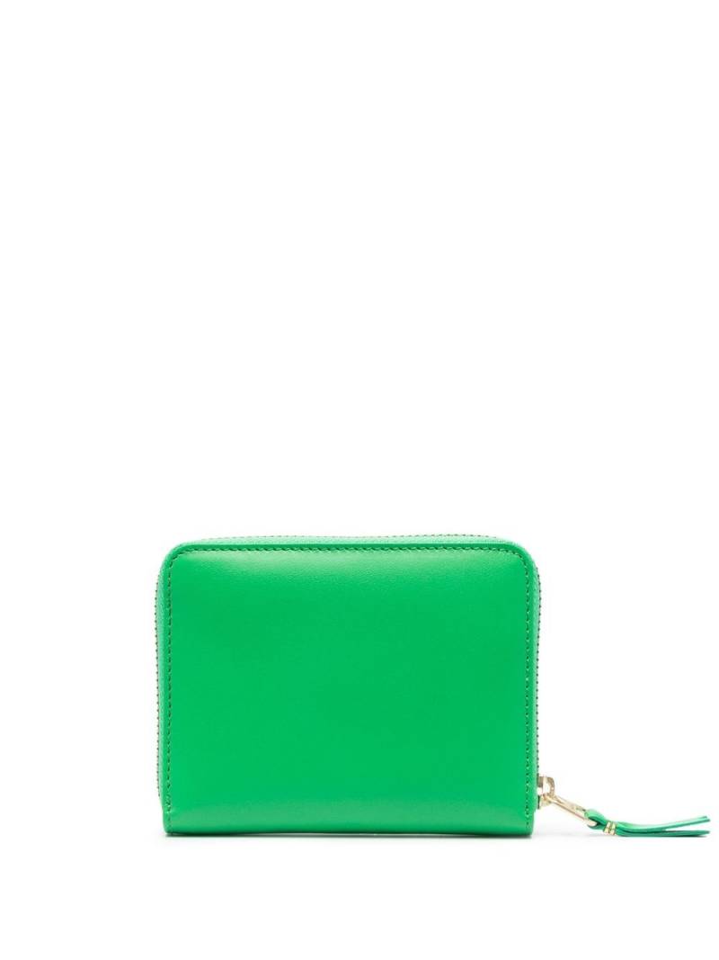 Comme Des Garçons Wallet leather zipped wallet - Green von Comme Des Garçons Wallet