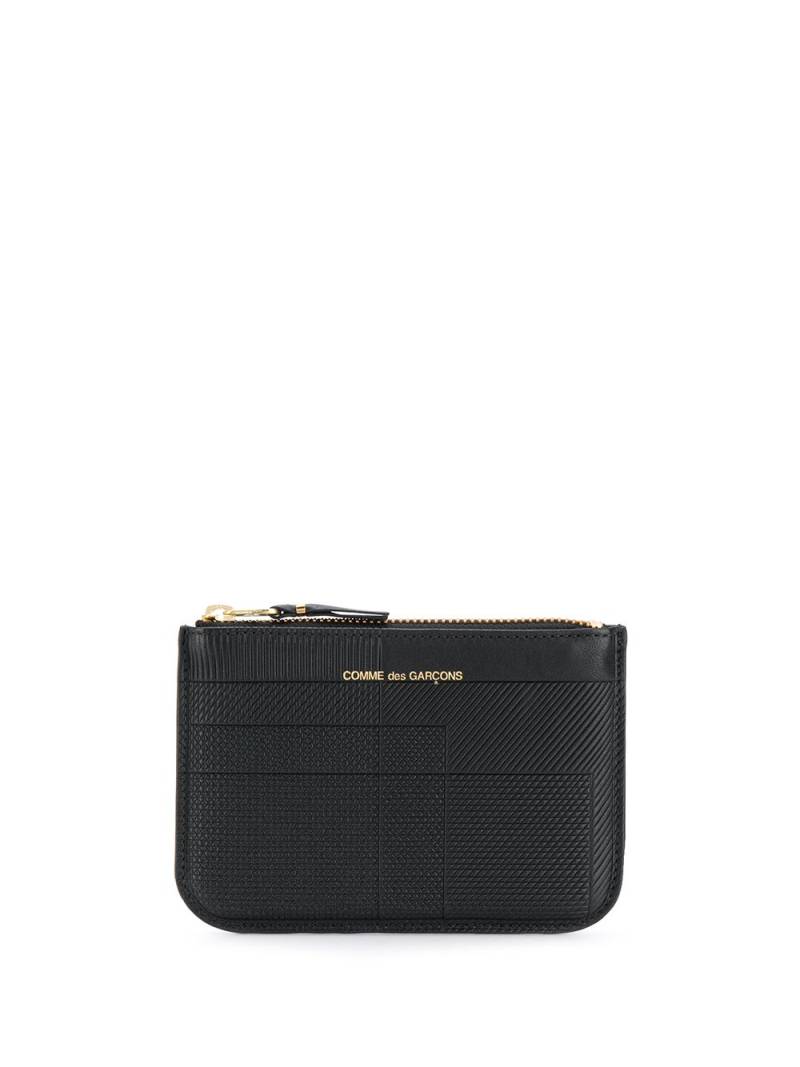 Comme Des Garçons Wallet line pattern wallet - Black von Comme Des Garçons Wallet