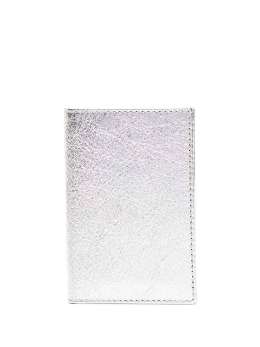 Comme Des Garçons Wallet logo-debossed metallic wallet - Silver von Comme Des Garçons Wallet