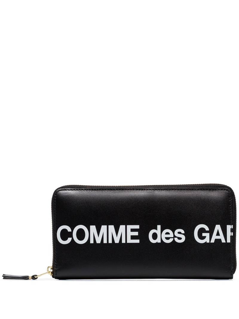 Comme Des Garçons Wallet logo-print continental wallet - Black von Comme Des Garçons Wallet