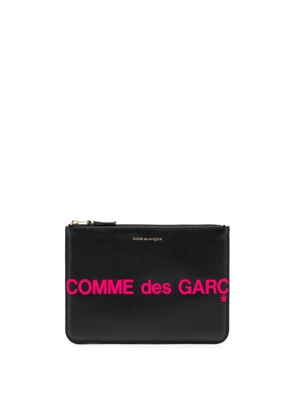 Comme Des Garçons Wallet logo-print leather wallet - Black von Comme Des Garçons Wallet