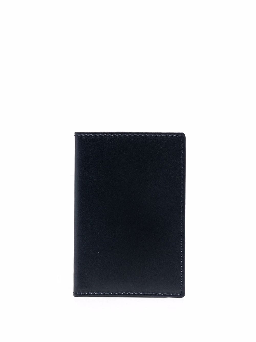 Comme Des Garçons Wallet logo-stamp folding wallet - Blue von Comme Des Garçons Wallet