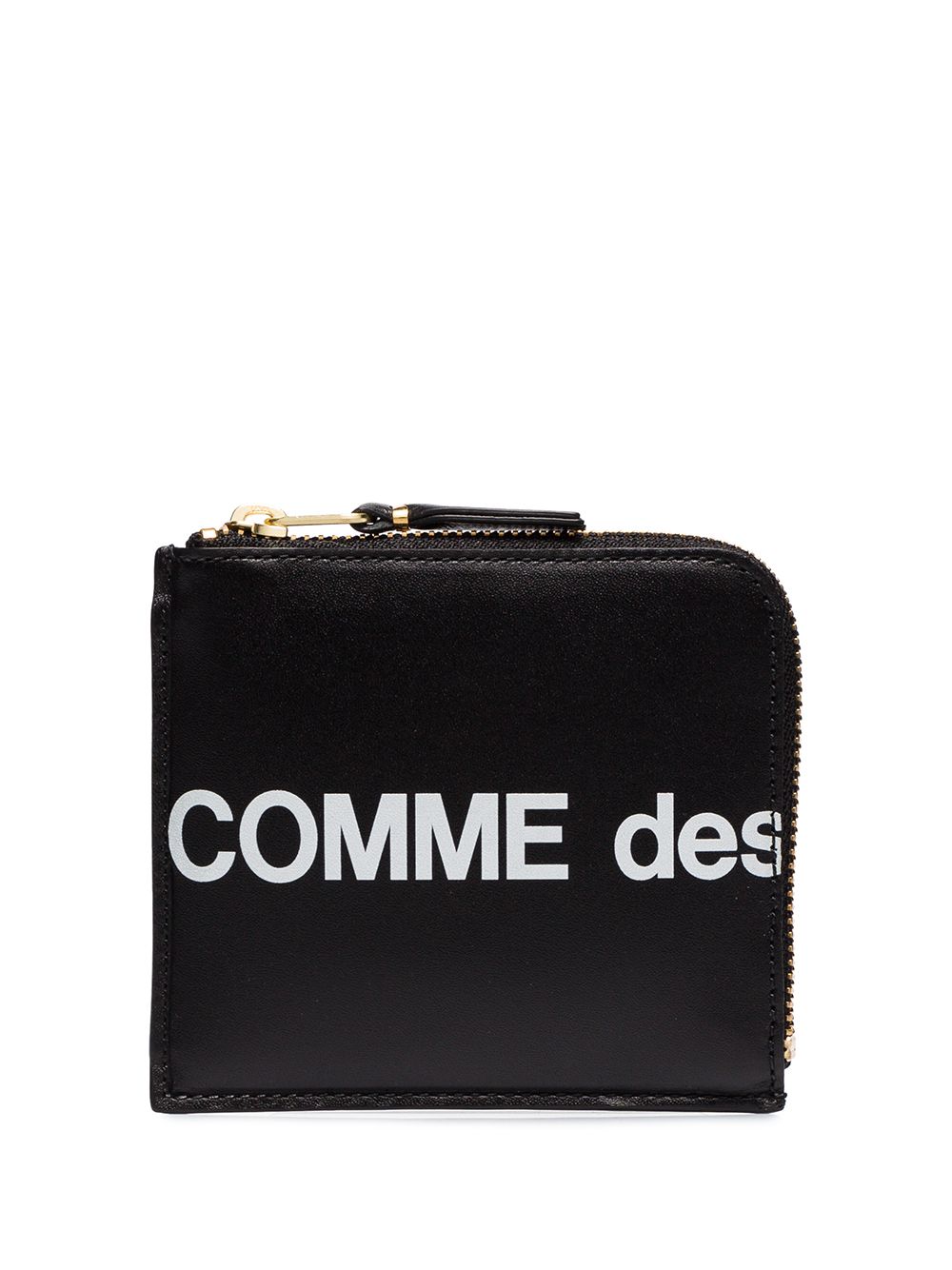 Comme Des Garçons Wallet Huge Logo zip-around wallet - Black von Comme Des Garçons Wallet