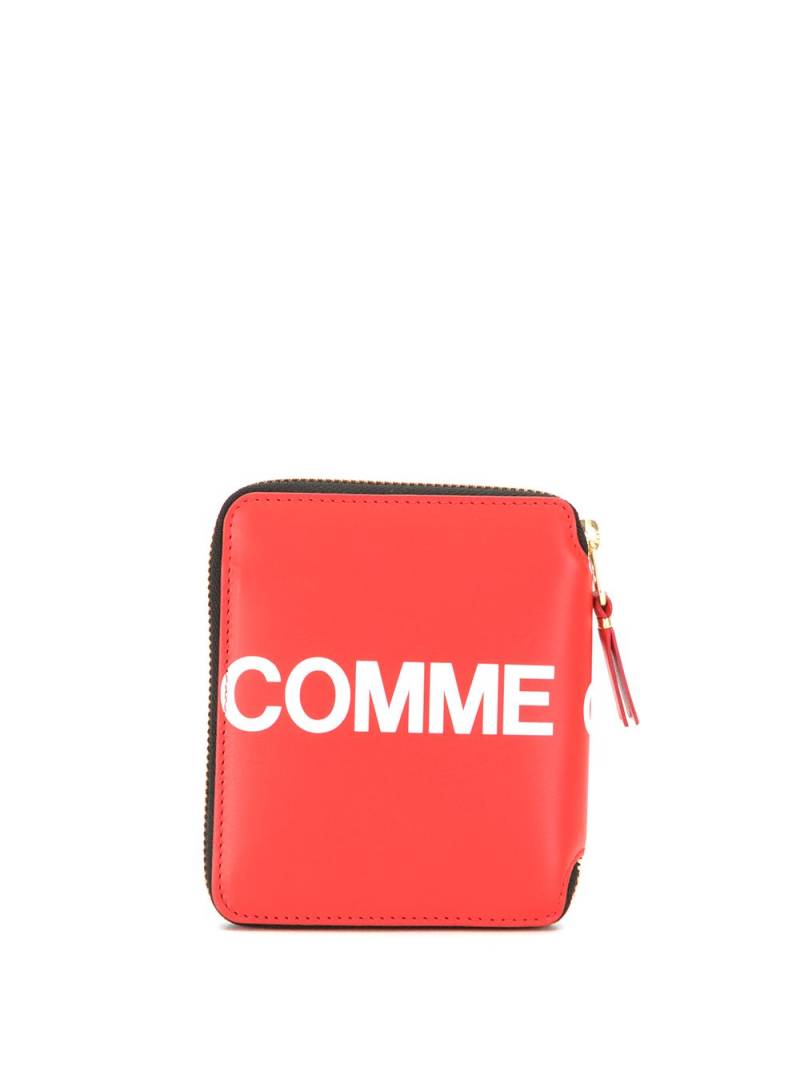 Comme Des Garçons Wallet logo zipped wallet - Red von Comme Des Garçons Wallet