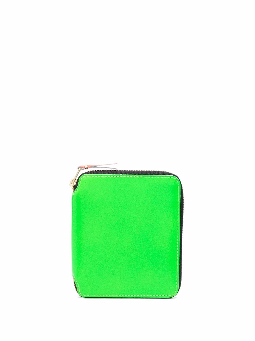 Comme Des Garçons Wallet panelled zip-up wallet - Green von Comme Des Garçons Wallet