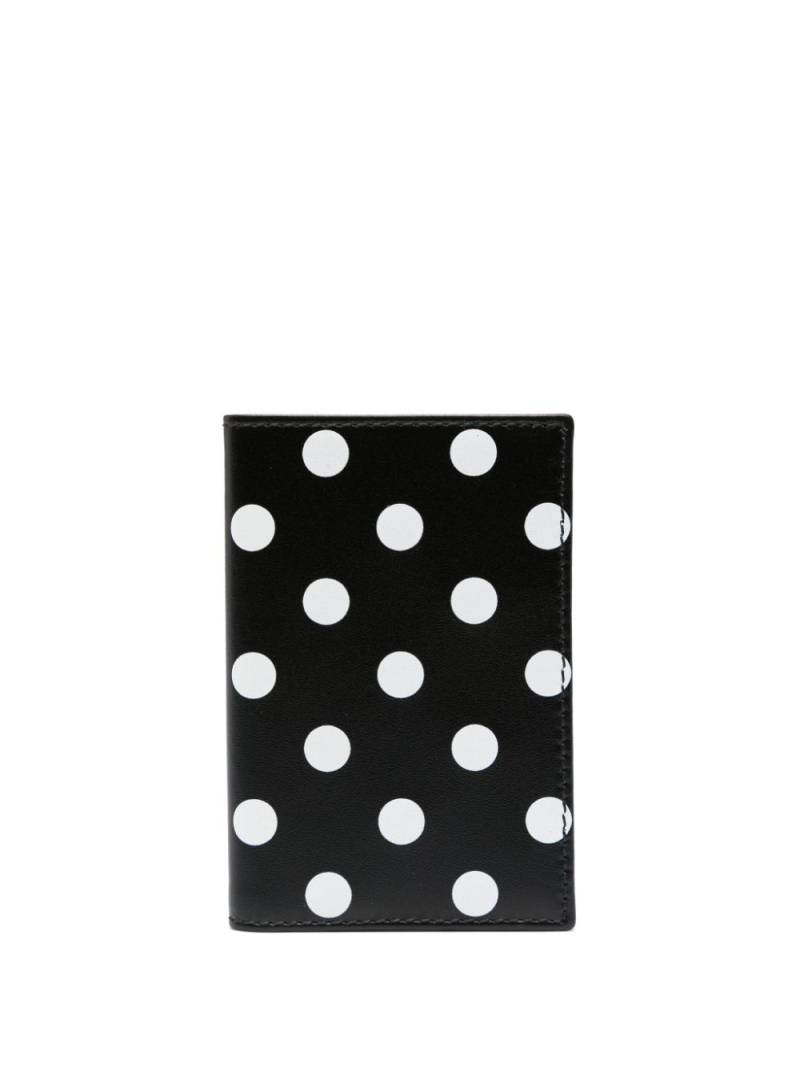 Comme Des Garçons Wallet polka-dot bi-fold wallet - Black von Comme Des Garçons Wallet