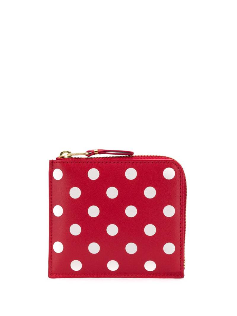 Comme Des Garçons Wallet polka-dot print wallet - Red von Comme Des Garçons Wallet