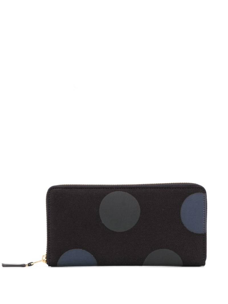 Comme Des Garçons Wallet polka dot printed wallet - Black von Comme Des Garçons Wallet