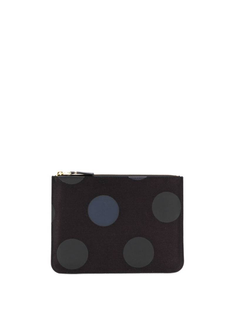 Comme Des Garçons Wallet polka dot printed wallet - Black von Comme Des Garçons Wallet