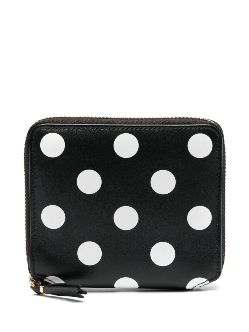 Comme Des Garçons Wallet polka dot-print leather wallet - Black von Comme Des Garçons Wallet