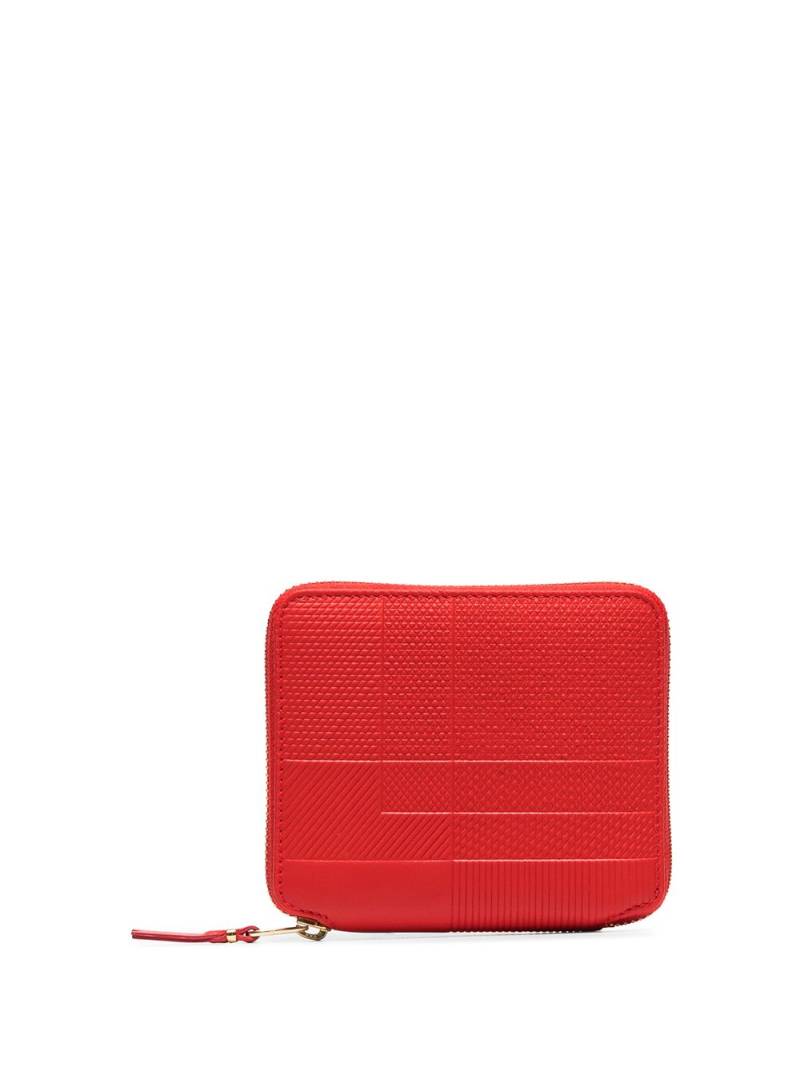 Comme Des Garçons Wallet Intersection zip-around wallet - Red von Comme Des Garçons Wallet