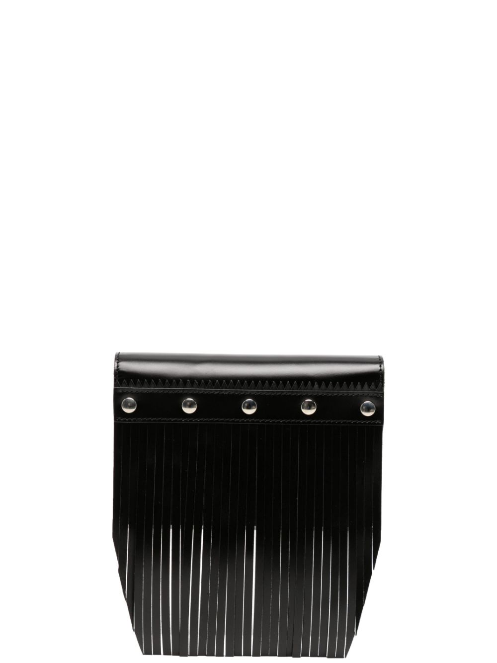 Comme Des Garçons Wallet stud-embellished fringed leather wallet - Black von Comme Des Garçons Wallet