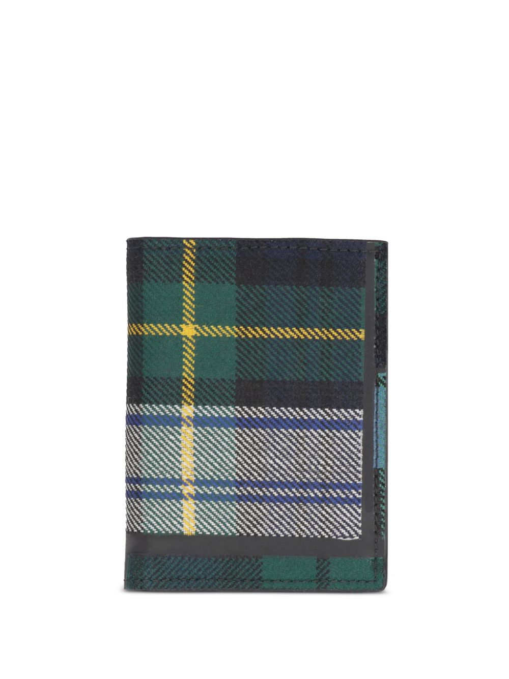 Comme Des Garçons Wallet tartan-pattern wool wallet - Green von Comme Des Garçons Wallet