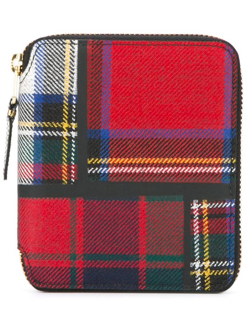 Comme Des Garçons Wallet tartan wallet - Red von Comme Des Garçons Wallet