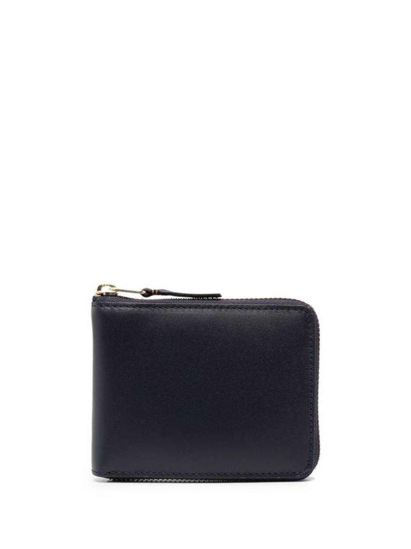 Comme Des Garçons Wallet zip-around leather wallet - Blue von Comme Des Garçons Wallet