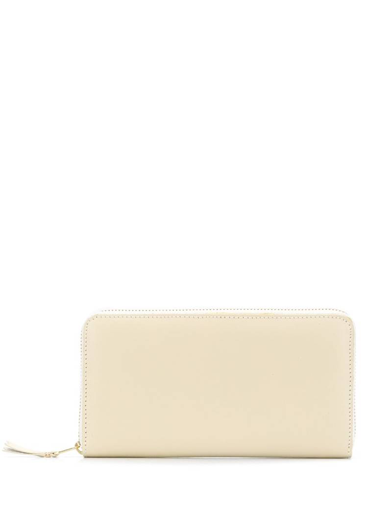 Comme Des Garçons Wallet zip around leather purse - Neutrals von Comme Des Garçons Wallet