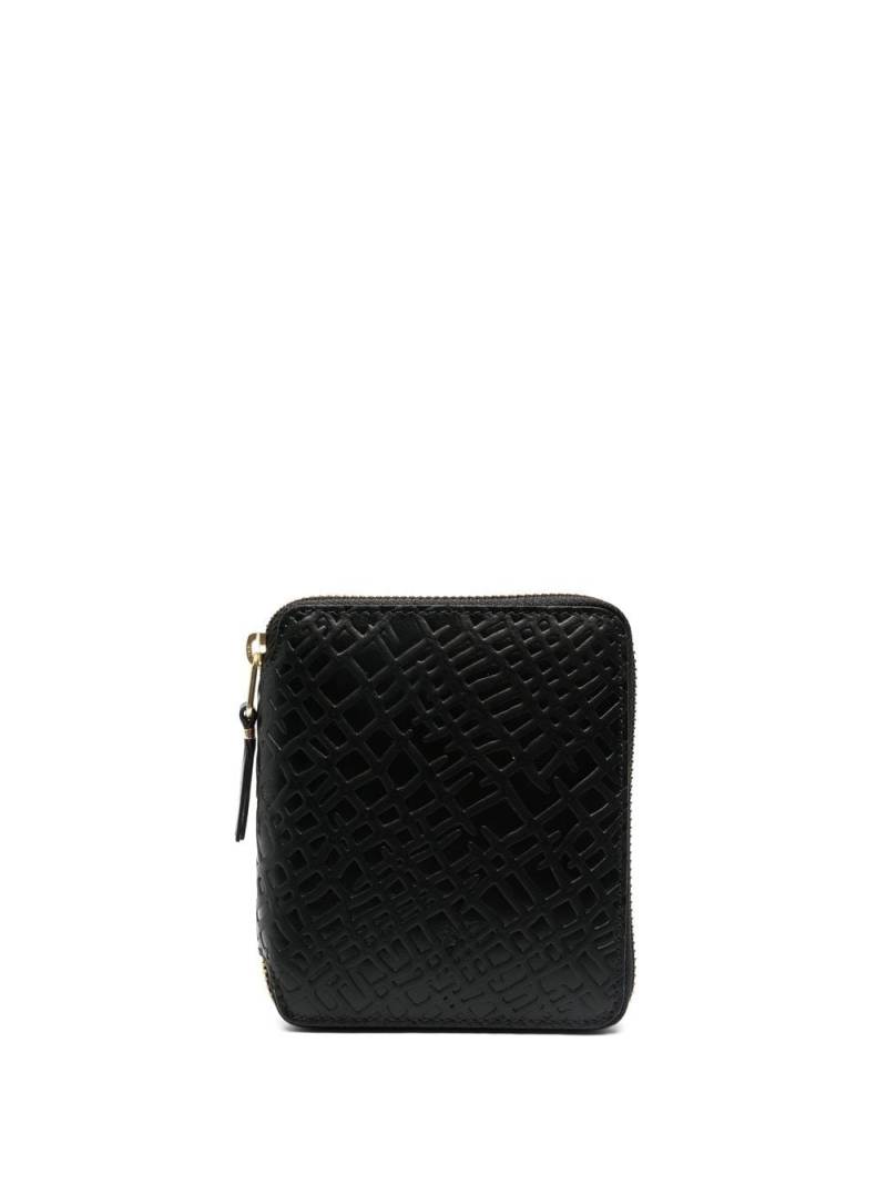 Comme Des Garçons Wallet zip around textured wallet - Black von Comme Des Garçons Wallet