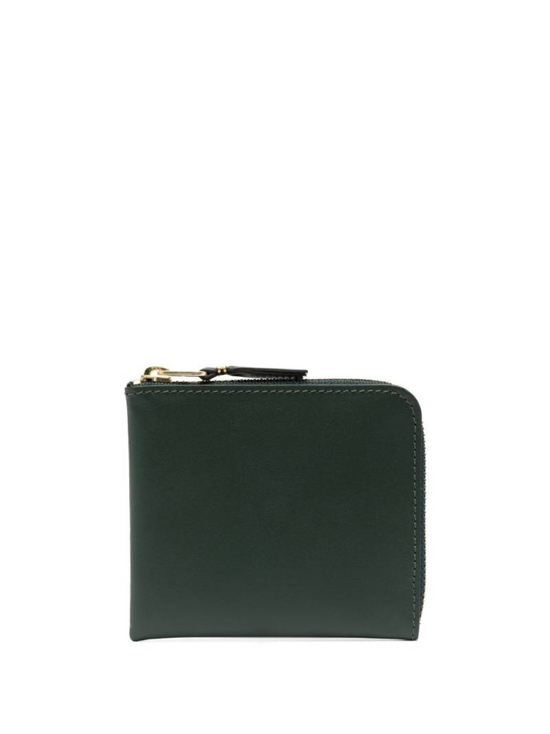 Comme Des Garçons Wallet zip-up leather wallet - Green von Comme Des Garçons Wallet