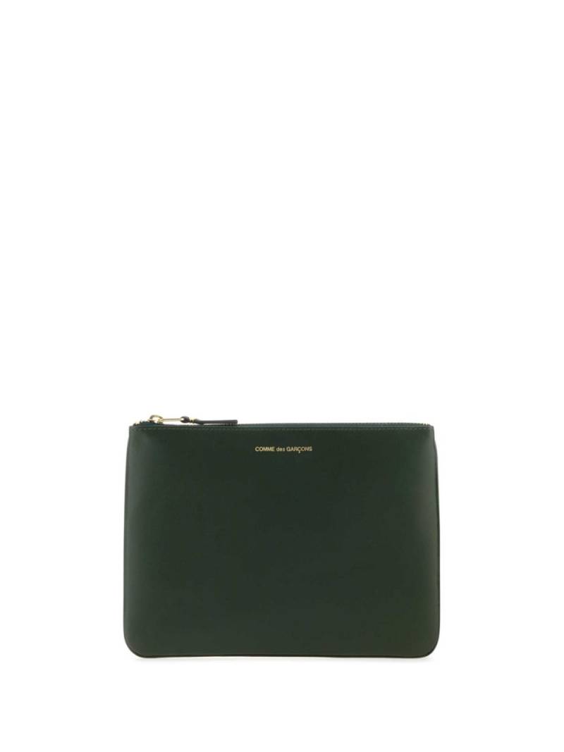 Comme Des Garçons Wallet logo-stamp leather wallet - Green von Comme Des Garçons Wallet