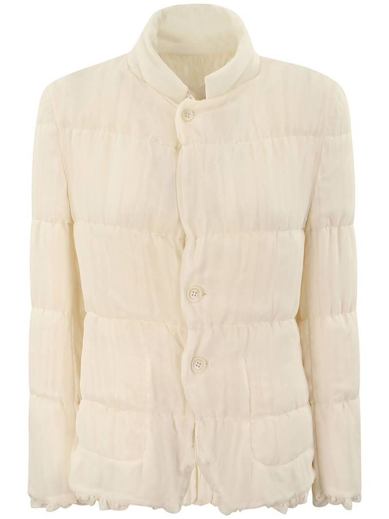 Comme Des Garçons button-up puffer jacket - Neutrals von Comme Des Garçons