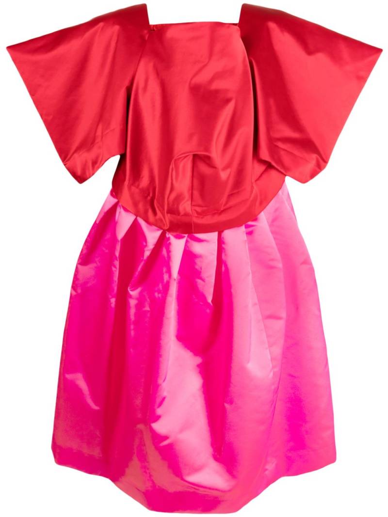 Comme Des Garçons colour-block voluminous midi dress - Red von Comme Des Garçons