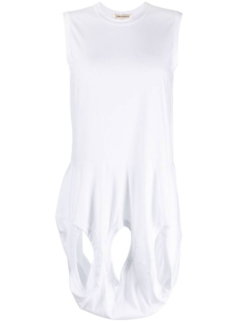 Comme Des Garçons cut-out cotton tank top - White von Comme Des Garçons