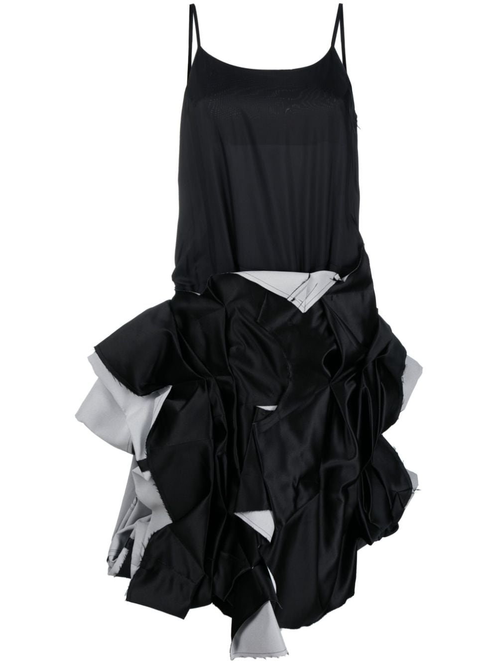 Comme Des Garçons deconstructed tailored midi dress - Black von Comme Des Garçons