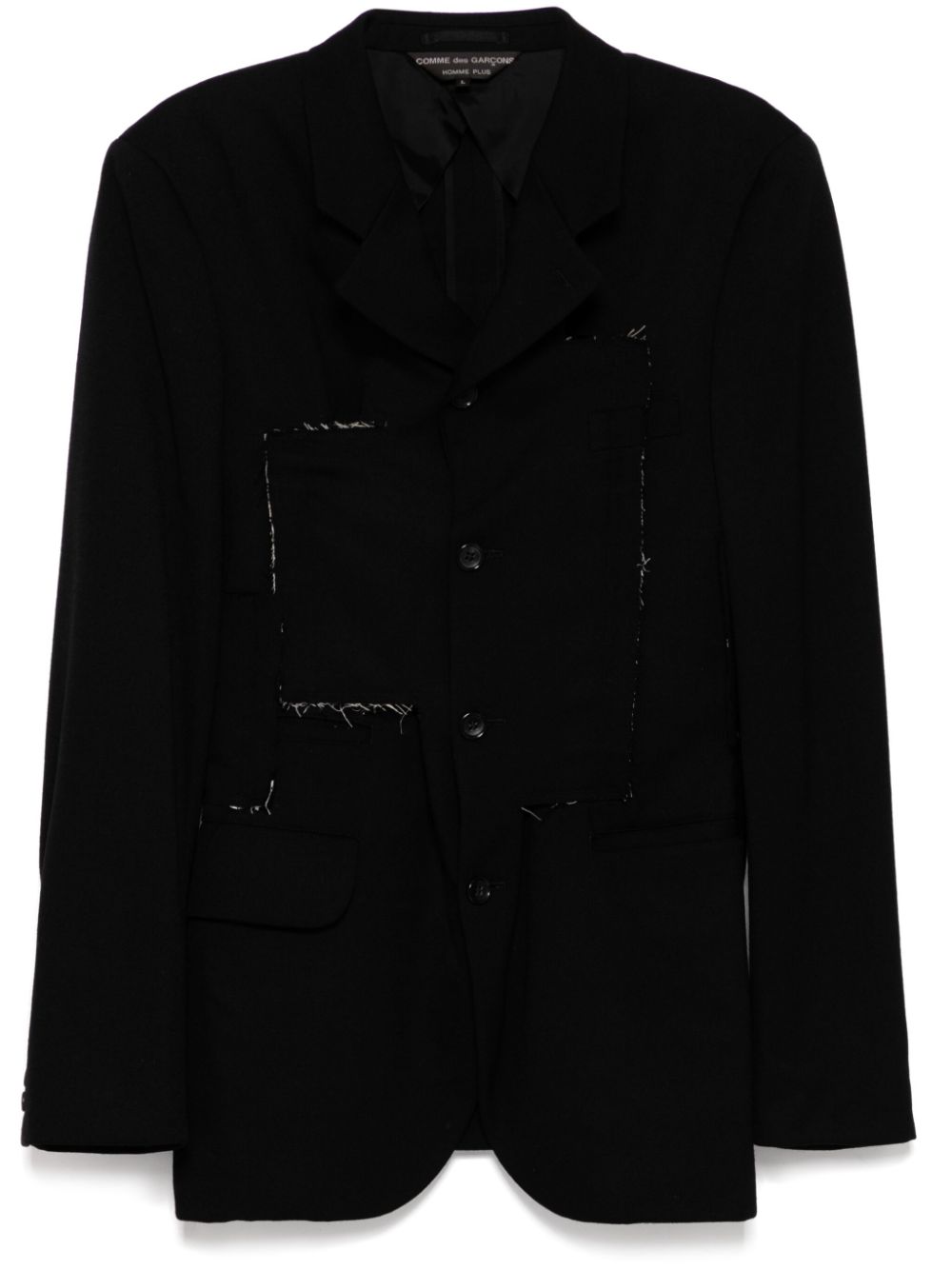 Comme Des Garçons distressed detail blazer - Black von Comme Des Garçons