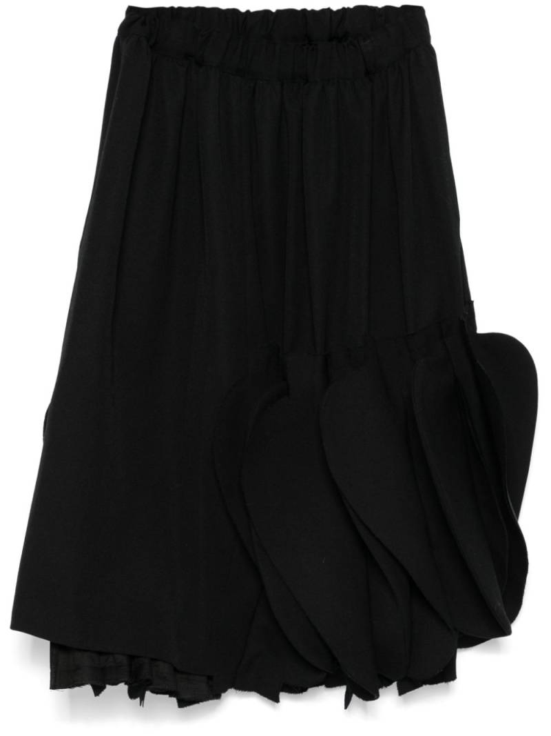 Comme Des Garçons draped midi skirt - Black von Comme Des Garçons