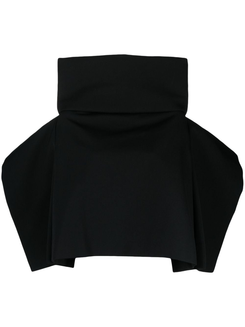 Comme Des Garçons draped wool cape - Black von Comme Des Garçons